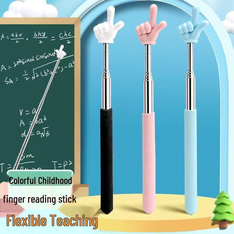 Children's Retractable Finger Reading Stick Pen for Teaching and Learning