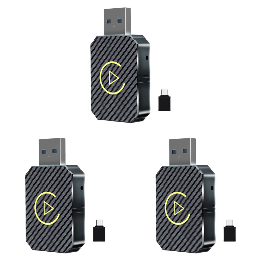 Vezeték nélküli Carplay Android Auto Adapter 2 az 1-ben Mini Box Plug&Play Wireless Dongle BT WiFi OEM vezetékes CarPlay/Andriod Auto autókhoz