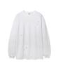 Lense Snap Button Oversize Tee White