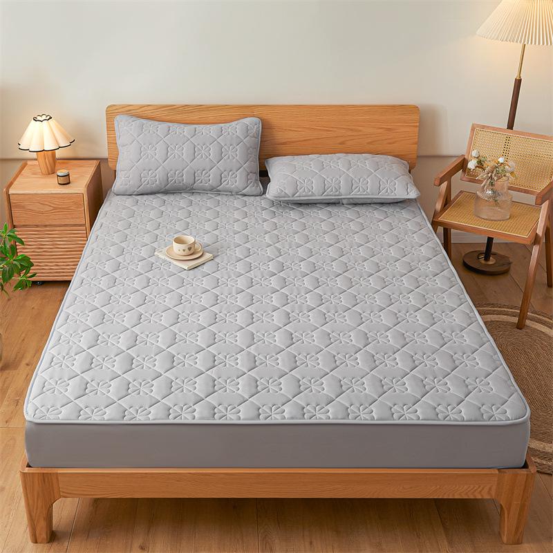 Wodoodporny Pikowany Ochraniacz na Materac Klasy A - Łóżko Podwójne, Oddychająca i Odporna na Wilgoć Narzuta