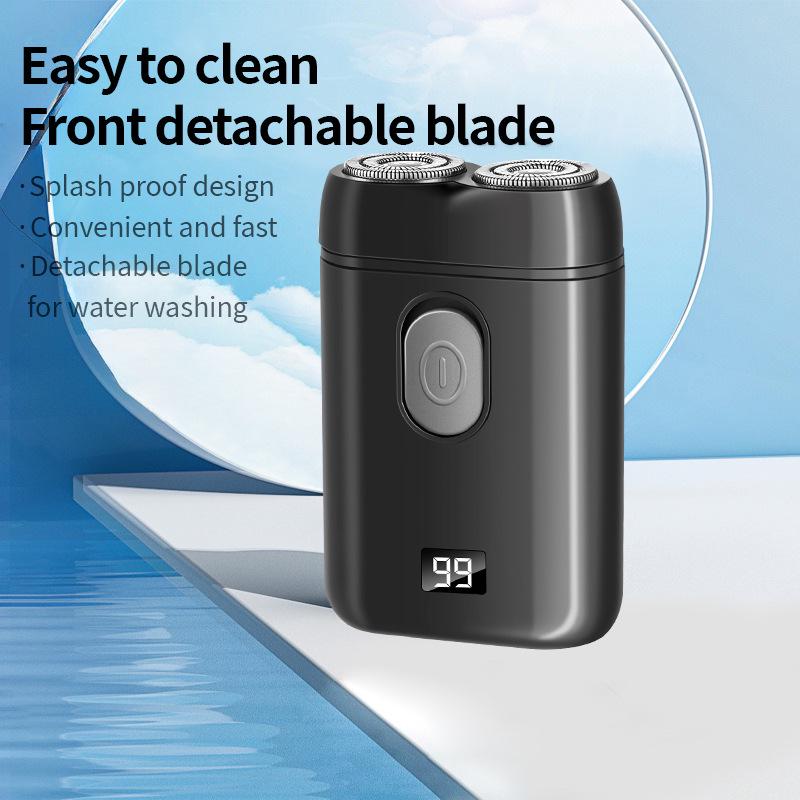 Portable Rechargeable Men's Double-Head Mini Electric Travel Shaver