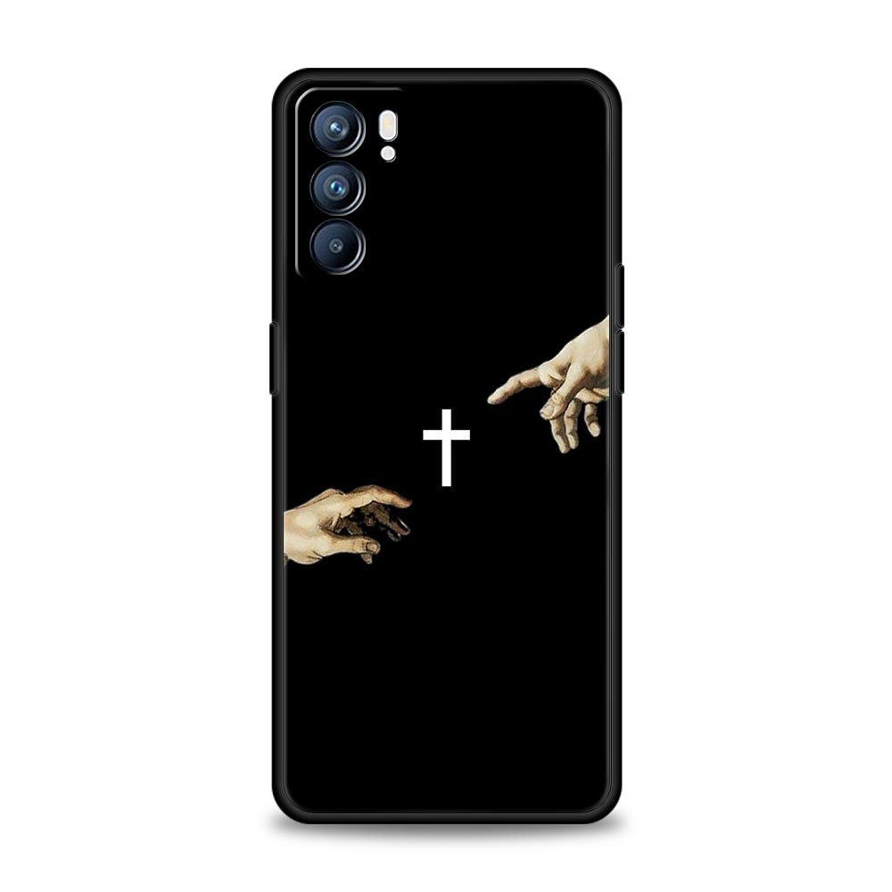 Bible Jesus Christ Christian Cross Case For Oppo Reno13 Reno12 Reno11 F Reno10 Pro A54 5G Find X5 A9 A78 4G A79 A80 A98 Cover