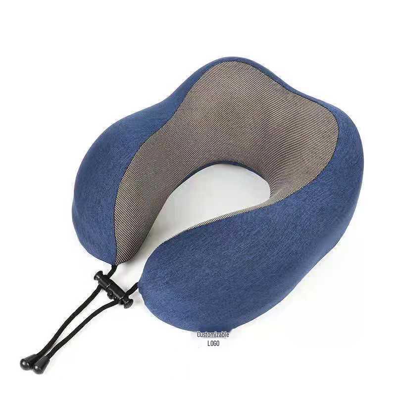 Customizable Memory Foam U-Shaped Travel Neck Pillow