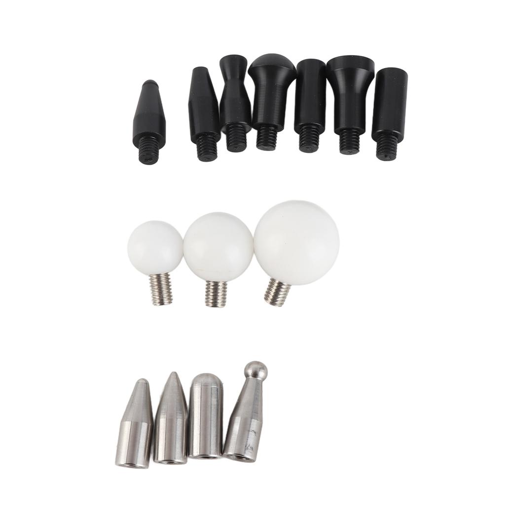 Dent Removal Rod Crowbars Car Body Paintless Dent Repairs Tool Kit with Multiple Replacement Heads for Dents Hail