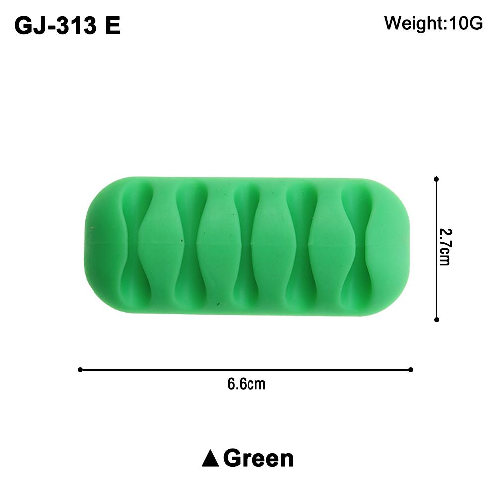 1PC 10G 7 Colour Silicone Wire Charger Lead Fixing Clips SUSB Cable Organizer Winder Desktop Tidy Holder for Mouse Headphone