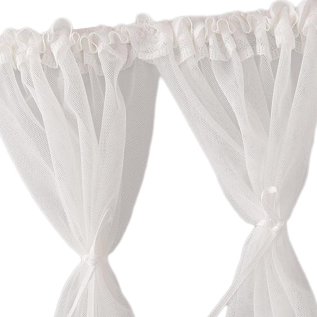 1/12 Scale Mini Window Curtain for DIY Micro Landscape Tiny House Decoration