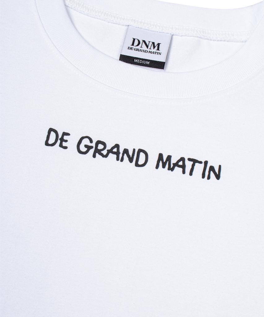 DE GRAND MATIN Front Logo T-Shirt_Weiß