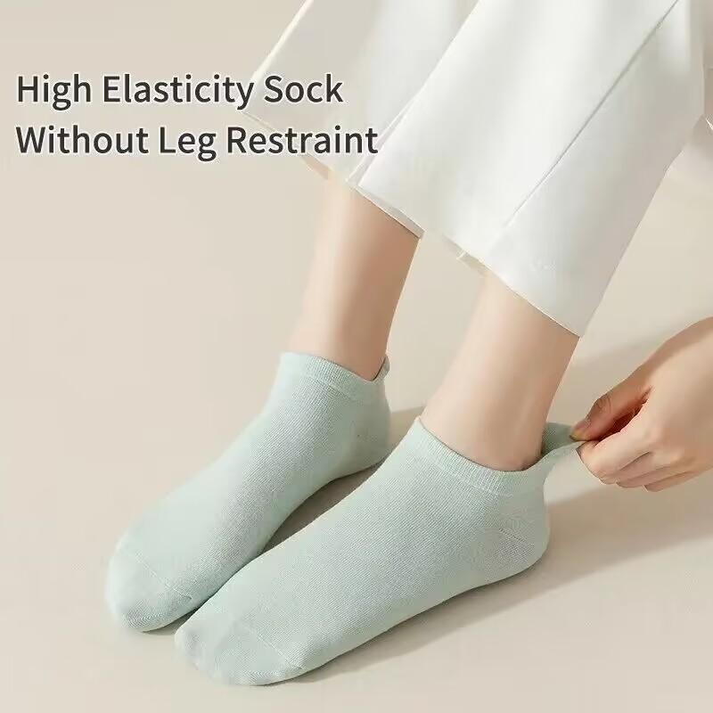 1 Pairs Women Socks Casual Breathable High Quality Ankle Sock Summer Low Cut Cotton Thin Short Elastic Sox Calcetines