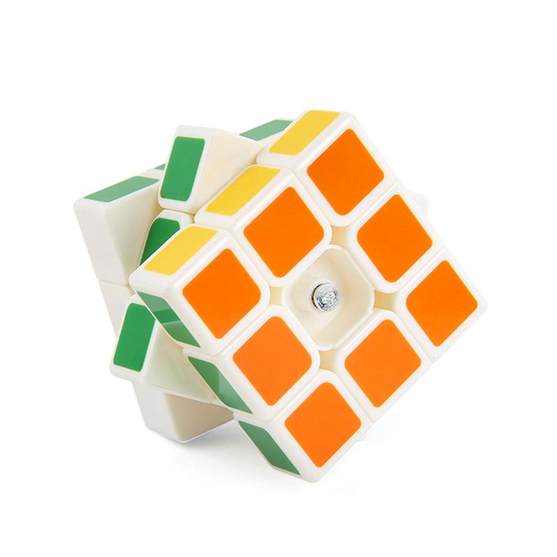 Puzzle Belt Spring Smooth Rounded Corners Third-Order Rubik'S Cube Competition Speed Solid Color Positive-Order Rubik'S Cube Display Box Set