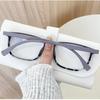 Mens Womens Fashion Square Anti Blue Light Presbyopia Glasses Ultra Light Retro Two Color Frames