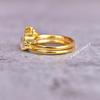 Moonstone Sun Ring, Rising Sun Crystal Ring, Gold Dainty Ring, Statement Ring, Trendy Ring, Celestial Ring, Minimalist Ring Gift for Her,