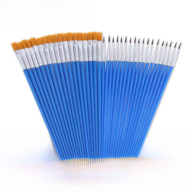 12-Color Acrylic Paint Set for Kids - Student Art & Craft Kit with Paint Strips for Plaster Dolls