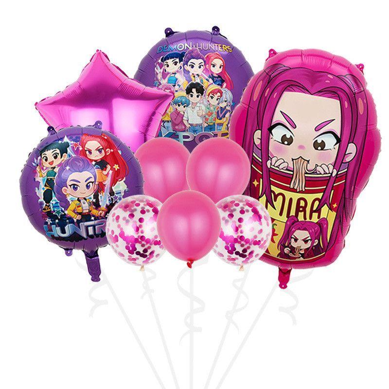 “Hunter Girls” Temalı Parti Balon Seti | Doğum Günü Partisi Dekorasyon Balon Seti