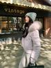 waist thin cotton-padded clothes women's short winter thickened large fur collar hooded cotton-padded clothes new small cotton-padded jacket women's