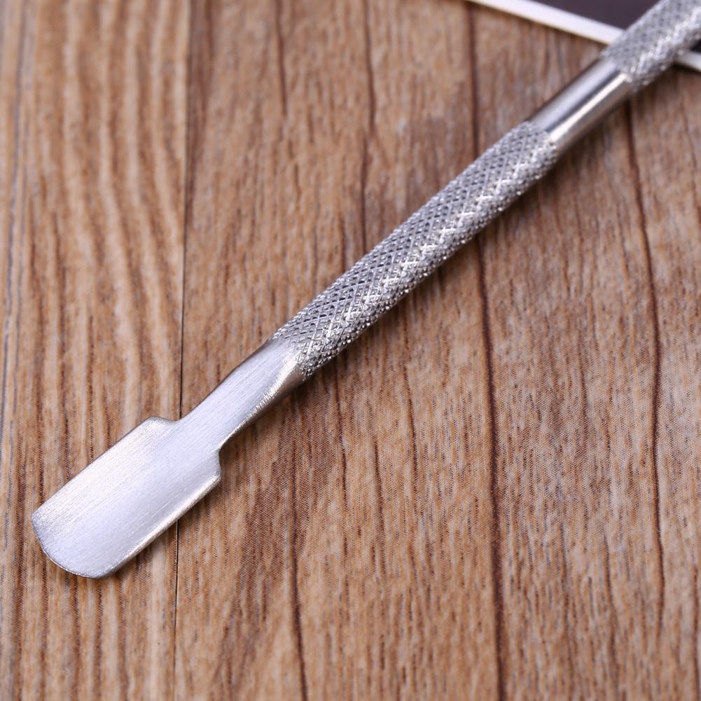 Stainless Steel Nail Cuticle Spoon Pusher Remover Cutter Nipper Clipper Kit New