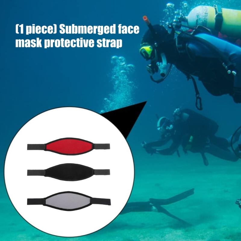 Universal Snorkels Mask Protective Band Durability Neoprene Design For Frequent Diver And Swimmers