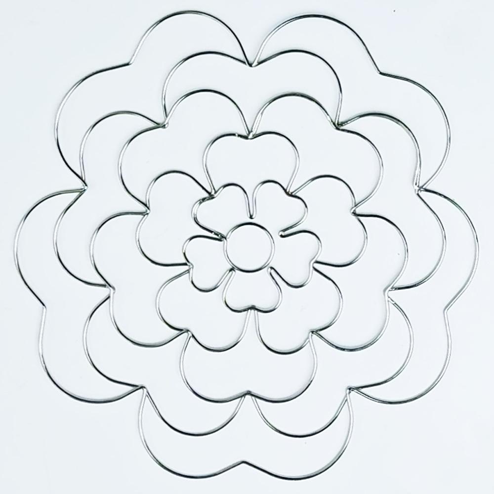 Foldable Metal Laser-Cut Floral Arrangement Grid – Trending Flower Arranging Aid