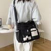 Nylon Canvas Tote Bag Academy Style Harajuku Student School Bag Korean Style Large Capacity Japanese Shoulder Bag Outdoor