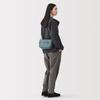 MUJI Recycled Polyester Shoulder Bag with Back Smoky Blue Water-Repellent Pocket, Unisex, Adult, EFD12A6S,