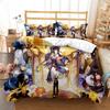 Anime Genshin Impact Animation Cartoon Soft And Comfortable Customizable Comforter Bedding Sets Bedding Set Luxury Quilt Cover