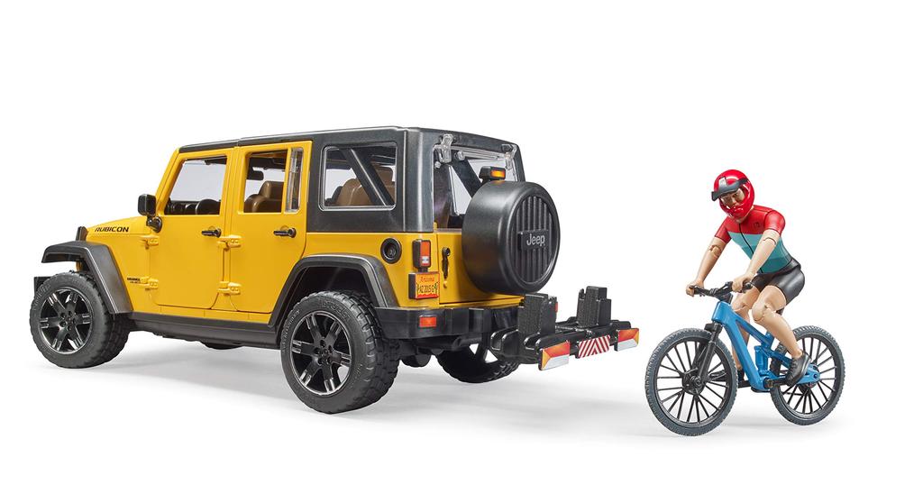 Bruder Jeep Rubicon Horské kolo BR02543 & (s postavou)