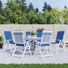 VidaXL Garden Chair Cushions High Back Set of 6 Royal Blue 314118