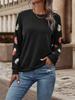 2026 New Fashion Womens Feather Print Sweatshirt Crew Neck Long Sleeve Casual Loose Pullover Autumn Winter Warm Top Woman Hoodie
