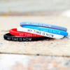 My Time Is Now Student  Couple Silicone Bracelet Sports Wrist Band