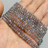 Top Grade AAA+ Natural Round Gem Bead Gray Moonstone Labradorite Semi-precious Stone Beads For Jewelry Making DIY 3/4/5/6mm