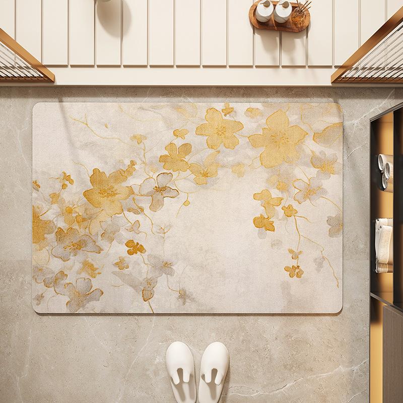 Bathroom Absorbent Mat Kitchen Mat Bathroom Foot Mat Quick Drying Bathroom Absorbent Floor Mat