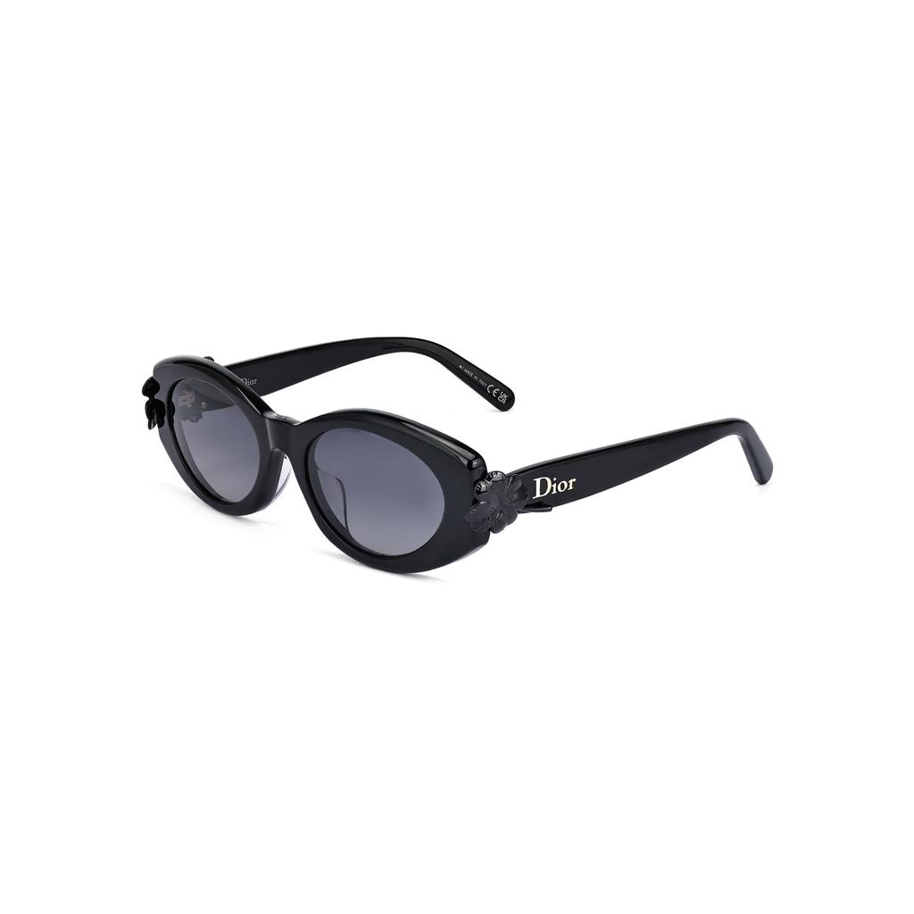 Dior Clover Oval Sunglasses Women Sunglasses Black CD40260I-01B-10A1