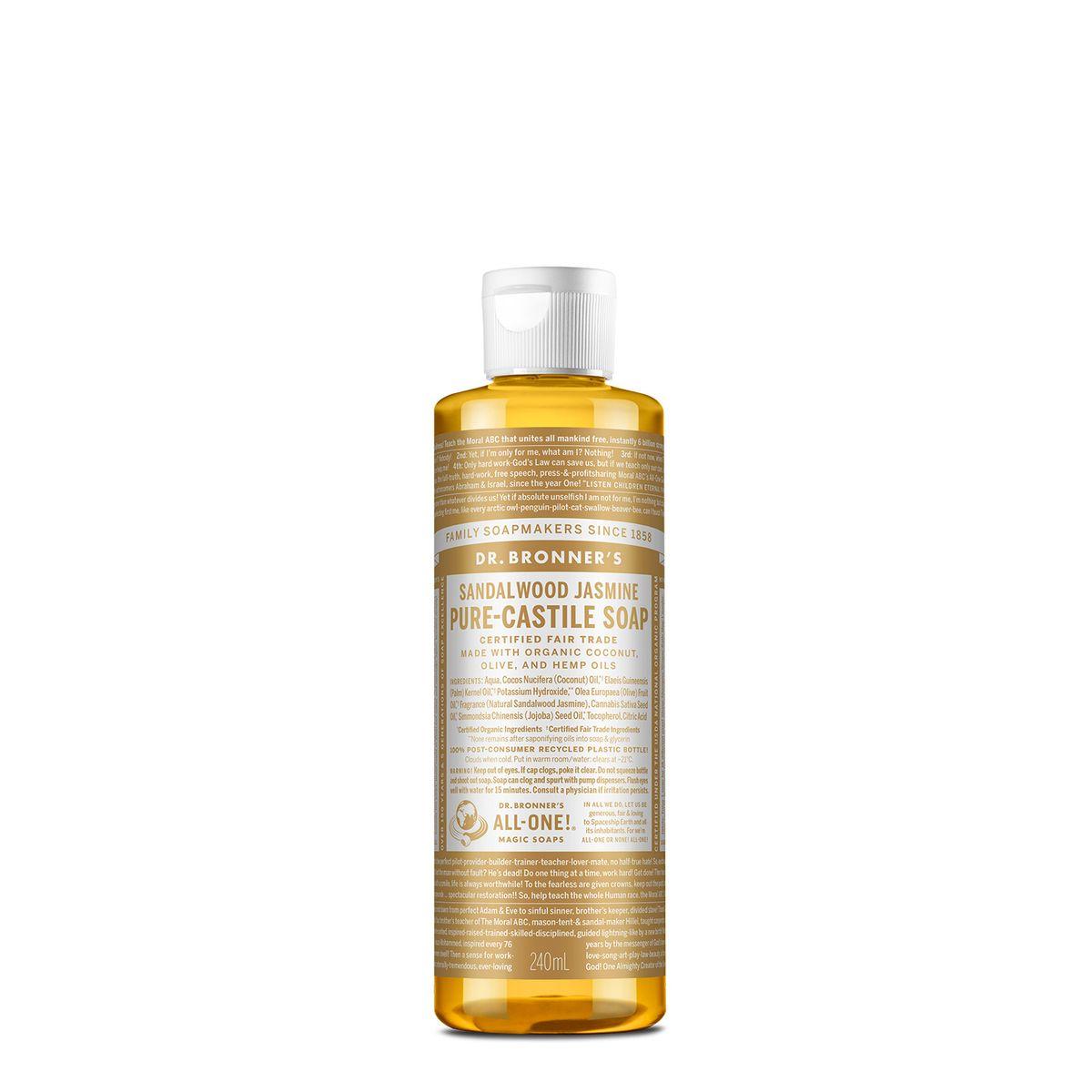 [Face & Body Cleanser] Sandalwood Jasmine Pure Castile Soap 240ml Sandalwood 240ml
