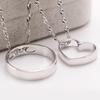 Weihua, Temperament Women, Concentric Edge Pendant, Heart Round Couple Men'S And Women'S Pendant Necklace, Silver-Plated Jewelry