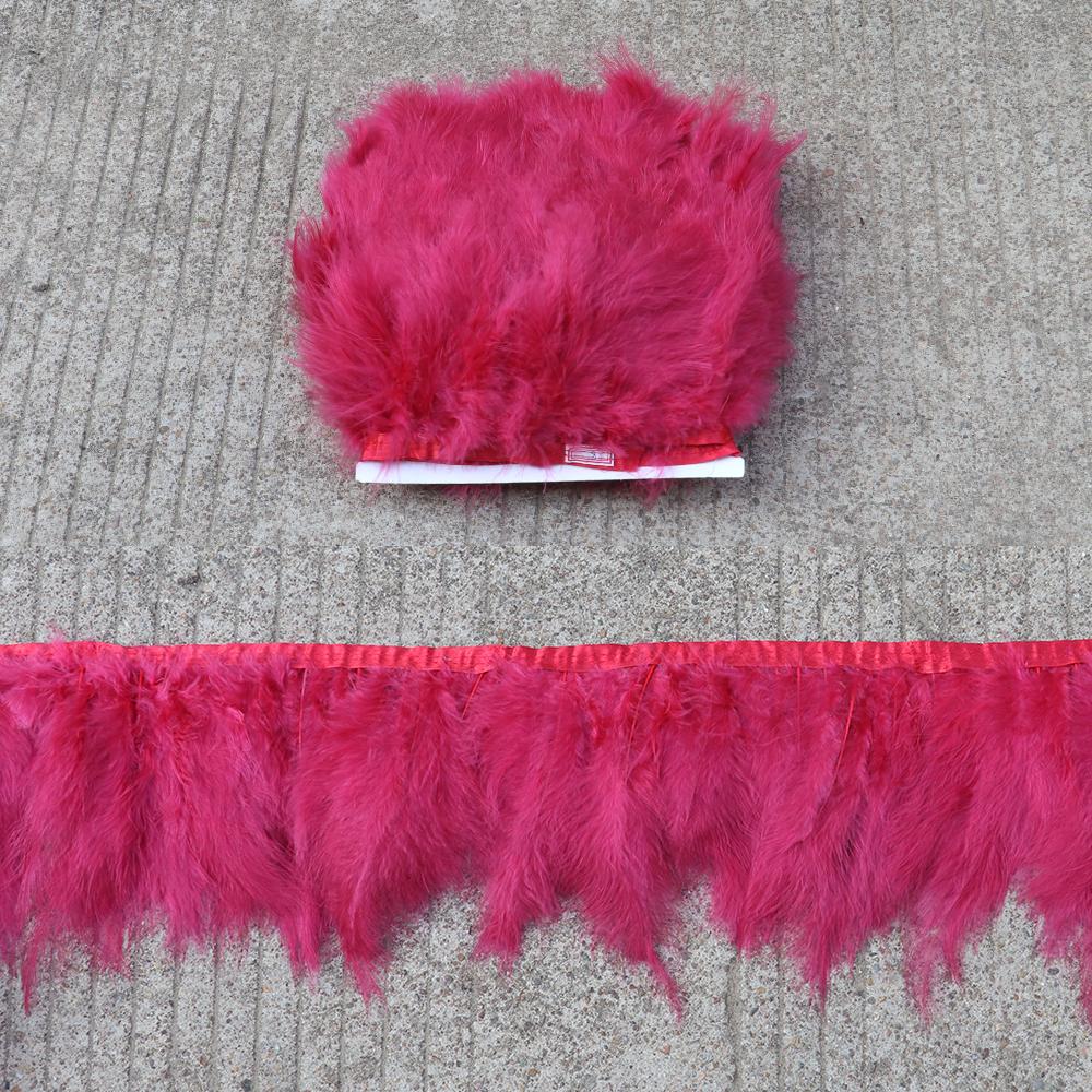 Colorful Turkey Marabou Feather Trim 4-6Inch 2M/5M/10M Plumes Fringe For Sewing Needlework Diy Crafts Dress Decoration