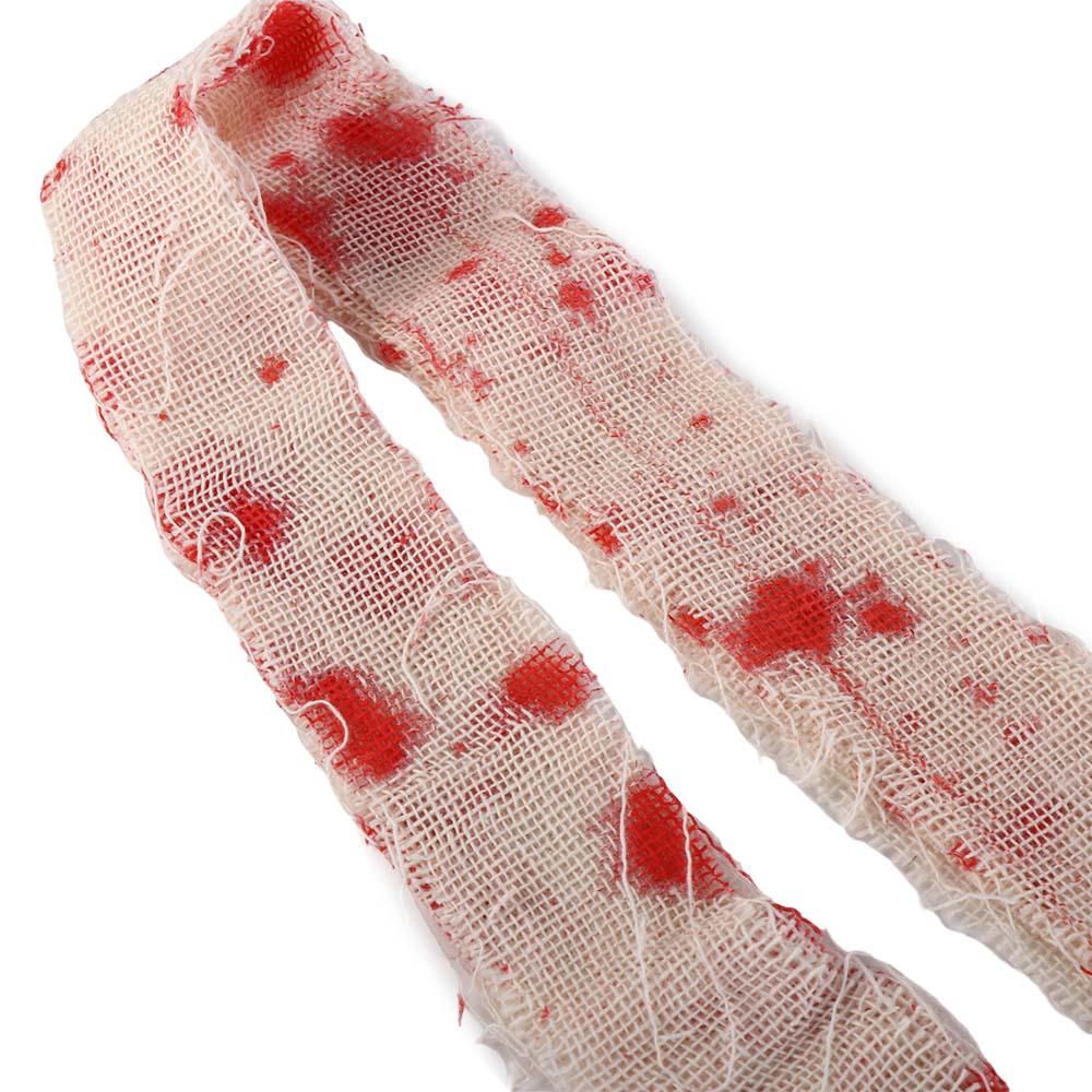 Decor for Home, Party Halloween Props Blood Bandage Haunted House Supplies Blood Gauze Cloth