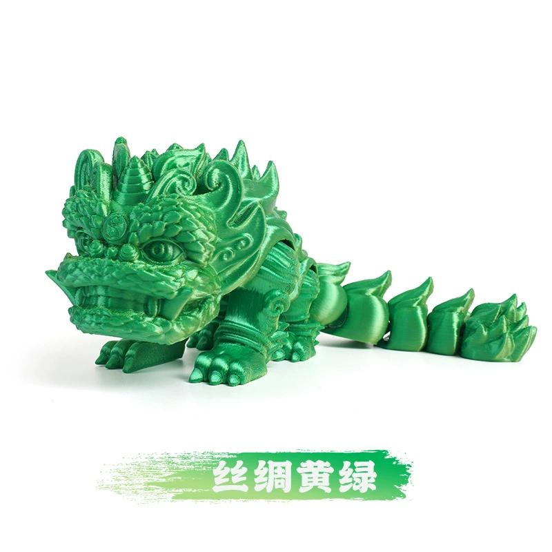 3d Figures Lion Miniature Funny Ornament Decoration Chinese Lion Dance Model Joint Movable Figurine Home Decor Craft