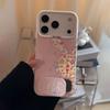 Girl hollow floral rabbit suitable for Apple 17Promax mobile phone case IP16 color silver IMD15Pro bracket cover