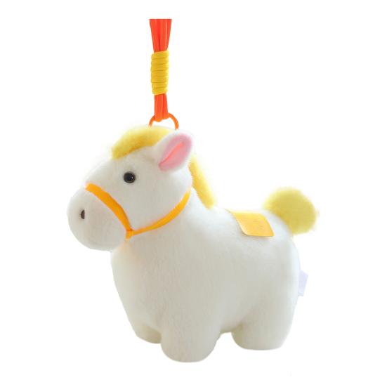 Rainbow Pony Plush Keychain Cute Soft Stuffed Animal Toy for Bag Backpack
