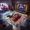 1PC Custom Name Wild" Theme Floor Mat Ideal for Living Room, Game Rooms, Office, Bedroom, Office Floor Mat , Floor Mats for Home