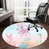 1PC octopus seahorse Non-Slip Floor Round carpet, Office, family, bedroom, Large Area Rug Indoor Rugs,  Durable Polyester-Z0406