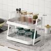 Double Layer Dish Drying Rack ,Water Mug , Drainer Storage Drain Shelf for Countertop