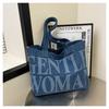 Large capacity letter bag women's spring and summer new fashion shoulder tote bag going out portable shopping bag