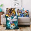 Anime For D-Digimons Pillow Covers Cartoon Sofa Decorative Home Double-sided Printing Short Plush Cute Cushion Cover