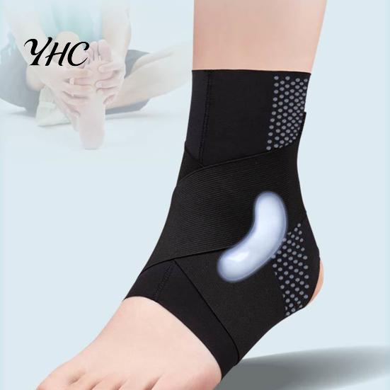 Safety During Exercise Ankle Guard 1Pc Support Stabilizer Elastic Breathable Compression Strap for Arthritis Achilles Tendonitis Plantar Fasciitis