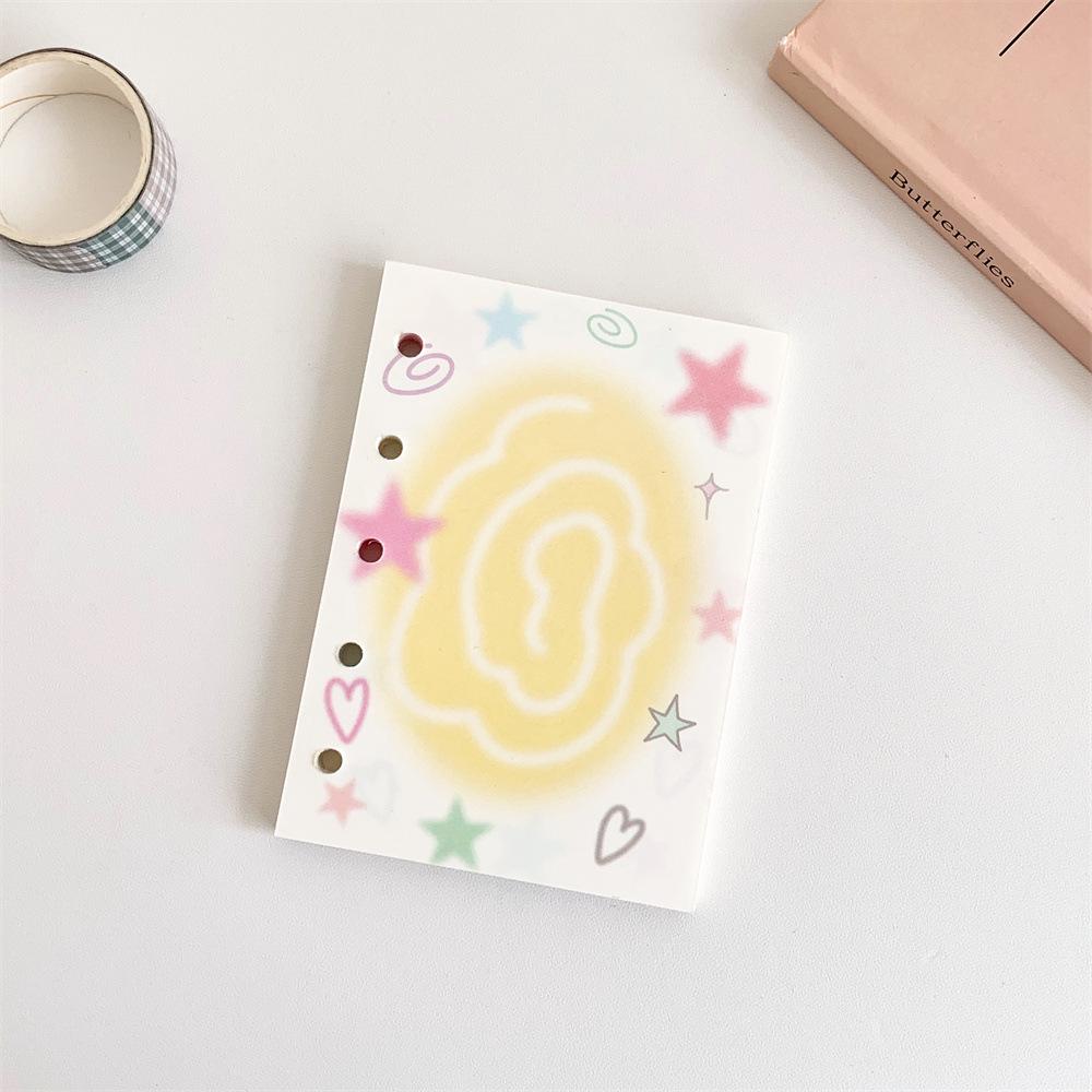 Hisocute M5 Cartoon Girl Planner: Fresh Style PVC Loose-Leaf Snap Pocket Notebook