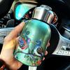 Double Wall Water Bottle 300ml Pocket Cup Cute Coffee Mug  Outdoor Travel Office