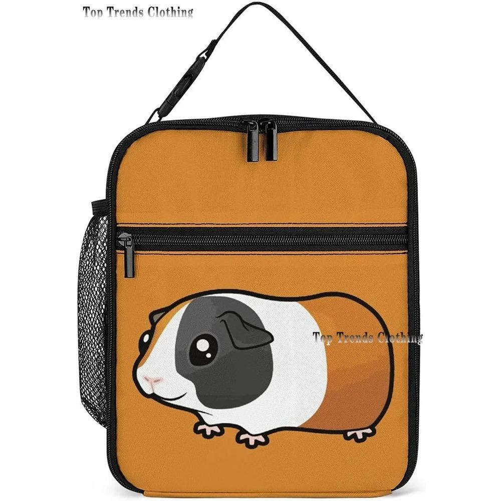 

Милая морская свинка ланч-бокс портативная изоляционная сумка-тоут герметичный холодильник для ланча для школы работа офис пикник пляж мягкая замораживаемая 26x21x11CM небесно-голубой