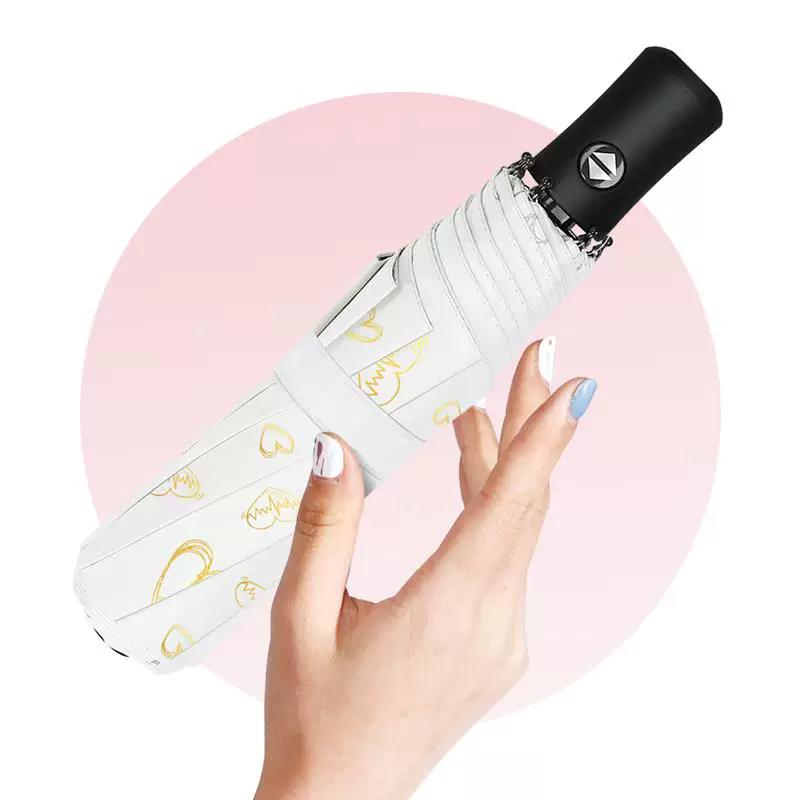 Fully Automatic Folding Umbrella for Women and Men, Small and Stylish Sunshade Umbrella, Dual-Purpose Sun Protection and Uv Protection Umbrella