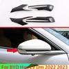 For BYD Han Ev Dm   Car Accessories ABS Side Mirror Rear View Wing Chrome Cover Trim Molding Bezel