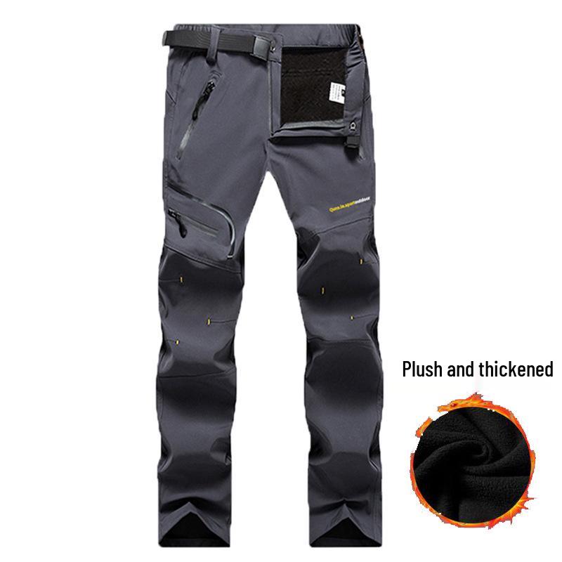 

Мужские и женские водонепроницаемые флисовые брюки софтшелл для катания на лыжах - Утепленные, дышащие, теплые, идеально подходят для альпинизма осенью/зимой 2XL